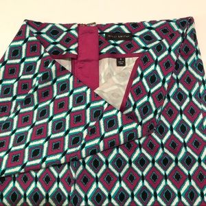 Willi Smith Geometric Print Skirt Size 8